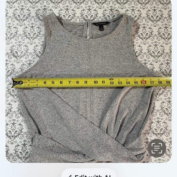 Banana Republic Heather Gray Sleeveless Jumpsuit - Picture 8 of 14